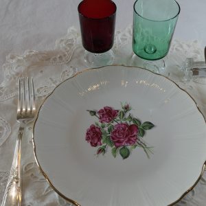 Assiette l' Amandinoise Roseraie