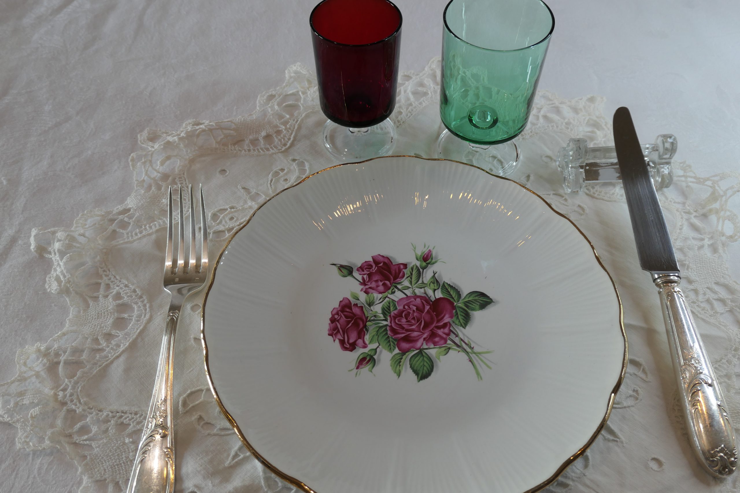 Assiette l' Amandinoise Roseraie