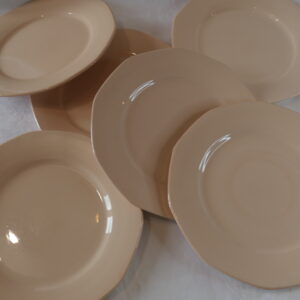 6 assiettes plates digoin sarreguemines
