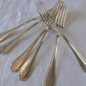 6 fourchettes de table alfénide christofle