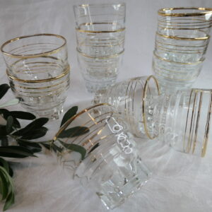 11 verres à eau années 50