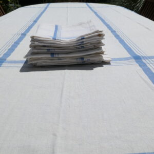 nappe et 12 serviettes métis lin et coton