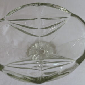 vase art déco vert moulé