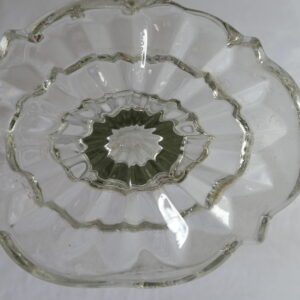 vase art déco vert moulé