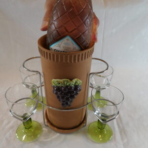 ensemble rafraichissoir et verres
