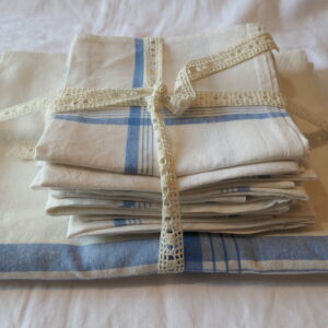 nappe et 12 serviettes métis lin et coton