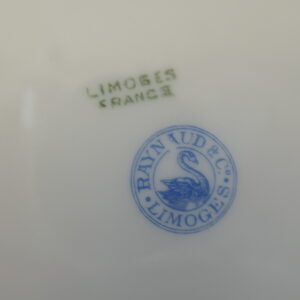 9 assiettes à potage raynaud limoges