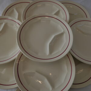 10 assiettes à asperges sarreguemines
