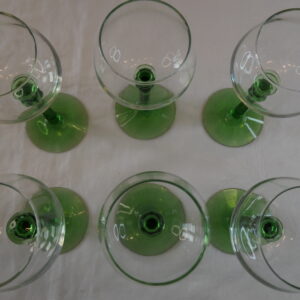 6 verres à pied vin d'alsace