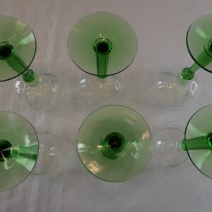 6 verres à pied vin d'alsace
