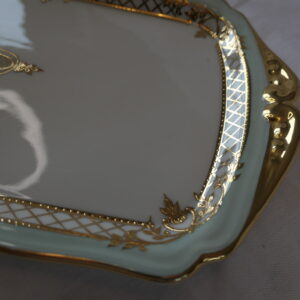 plat à cake porcelaine d'art ld limoges