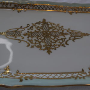 plat à cake porcelaine d'art ld limoges