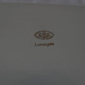 plat à cake porcelaine d'art ld limoges