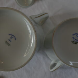 cafetière et sucrier porcelaine de paris