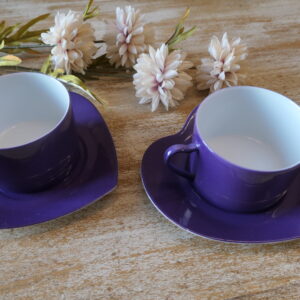 2 tasses à thé philippe deshoulières limoges