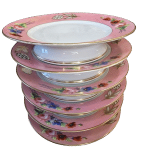 plat piédouche porcelaine de paris xixème