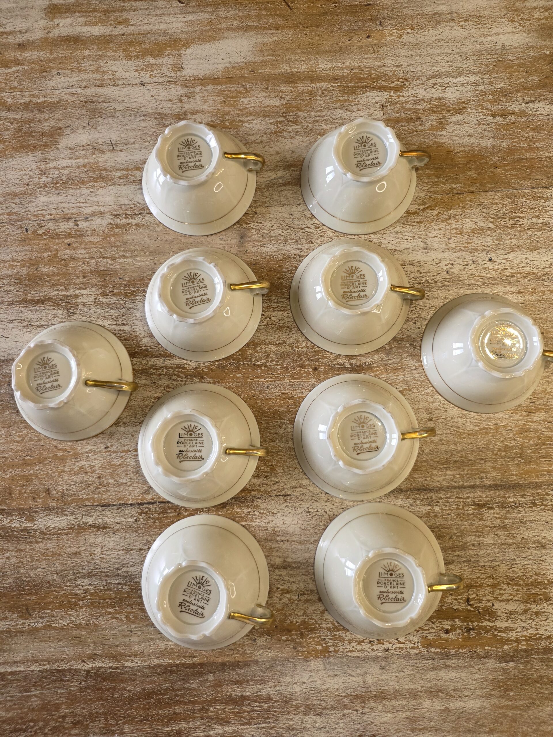 service à café r. leclair limoges